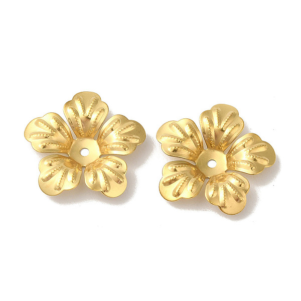 PandaHall 304 Stainless Steel Bead Caps, 5-Petal Flower, Golden, 21x20x3.5mm, Hole: 1.6mm 304 Stainless Steel
PandaHall 304 Stainless Steel Bead Caps, 5-Petal Flower, Golden, 21x20x3.5mm, Hole: 1.6mm 304 Stainless Steel