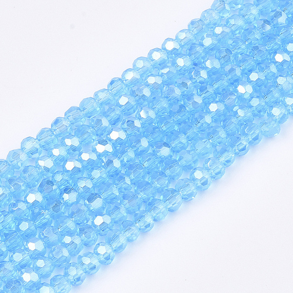 PandaHall Electroplate Glass Beads Strands, Pearl Luster Plated, Faceted, Rondelle, Deep Sky Blue, 2.5~3x2~2.5mm, Hole: 0.6mm, about...
PandaHall Electroplate Glass Beads Strands, Pearl Luster Plated, Faceted, Rondelle, Deep Sky Blue, 2.5~3x2~2.5mm, Hole: 0.6mm, about...