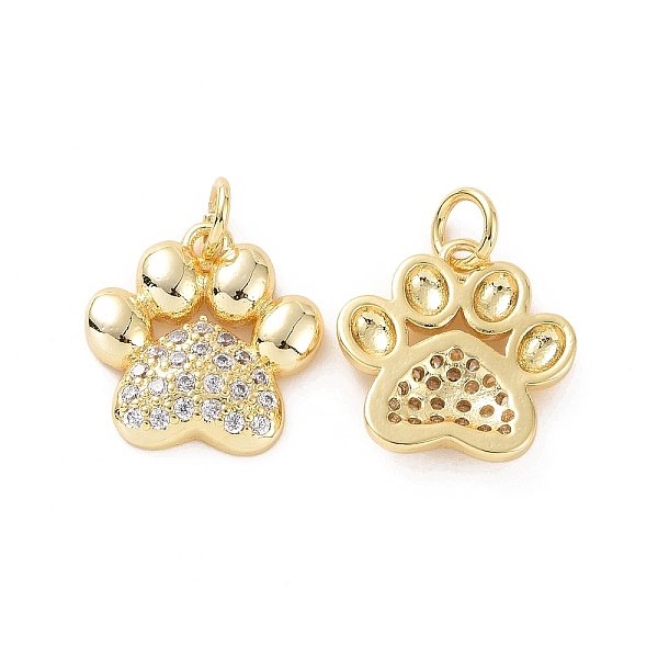 PandaHall Rack Plating Brass Micro Pave Cubic Zirconia Charms, with Jump Ring, Long-Lasting Plated, Cadmium Free & Lead Free, Dog's Paw..., Clear
PandaHall Rack Plating Brass Micro Pave Cubic Zirconia Charms, with Jump Ring, Long-Lasting Plated, Cadmium Free & Lead Free, Dog's Paw..., Clear