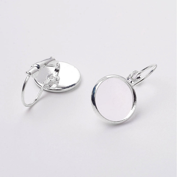 PandaHall Brass Leverback Earring Findings, Flat Round, Cadmium Free & Lead Free & Nickel Free, Silver Color Plated, 13~14x25~27mm, Tray...
PandaHall Brass Leverback Earring Findings, Flat Round, Cadmium Free & Lead Free & Nickel Free, Silver Color Plated, 13~14x25~27mm, Tray...