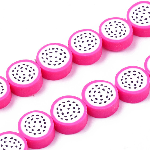 PandaHall Handmade Polymer Clay Bead Strands, Pitaya Slice, Deep Pink, 9~10x4~5mm, Hole: 1.6mm, about 38~40pcs/strand, 13.98 inch~14.96 inch...
PandaHall Handmade Polymer Clay Bead Strands, Pitaya Slice, Deep Pink, 9~10x4~5mm, Hole: 1.6mm, about 38~40pcs/strand, 13.98 inch~14.96 inch...