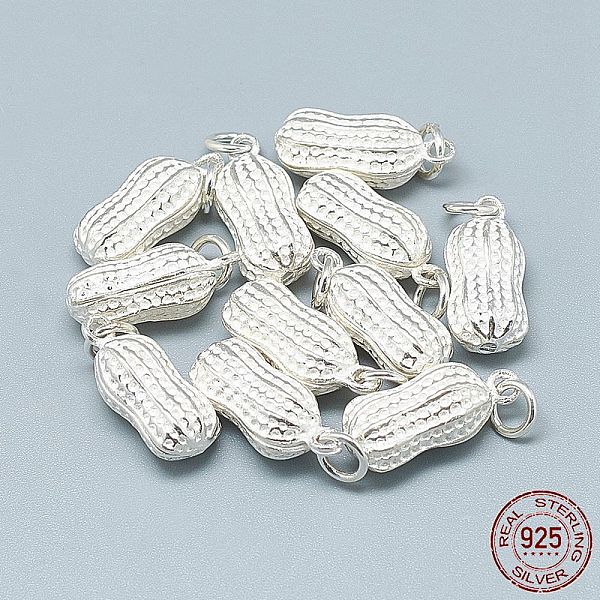 PandaHall 925 Sterling Silver Pendants, with Jump Ring, Peanut, Silver, 18x8x7.5mm, Hole: 4mm Sterling Silver Vegetables Silver
PandaHall 925 Sterling Silver Pendants, with Jump Ring, Peanut, Silver, 18x8x7.5mm, Hole: 4mm Sterling Silver Vegetables Silver