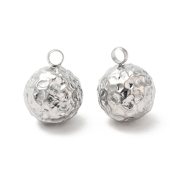 PandaHall 304 Stainless Steel Pendants, Textured, Ball Charm, Stainless Steel Color, 10x8mm, Hole: 1.8mm 304 Stainless Steel Round
PandaHall 304 Stainless Steel Pendants, Textured, Ball Charm, Stainless Steel Color, 10x8mm, Hole: 1.8mm 304 Stainless Steel Round