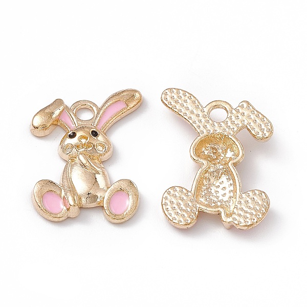 PandaHall Alloy Enamel Pendants, Light Gold, Rabbit Charm, Pink, 20x14x3mm, Hole: 2mm Alloy+Enamel Rabbit Pink
PandaHall Alloy Enamel Pendants, Light Gold, Rabbit Charm, Pink, 20x14x3mm, Hole: 2mm Alloy+Enamel Rabbit Pink