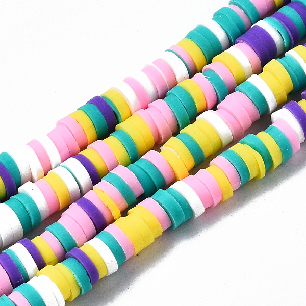 PandaHall Handmade Polymer Clay Beads Strands, for DIY Jewelry Crafts Supplies, Heishi Beads, Disc/Flat Round, Colorful, 4x0.5~1mm, Hole...
PandaHall Handmade Polymer Clay Beads Strands, for DIY Jewelry Crafts Supplies, Heishi Beads, Disc/Flat Round, Colorful, 4x0.5~1mm, Hole...