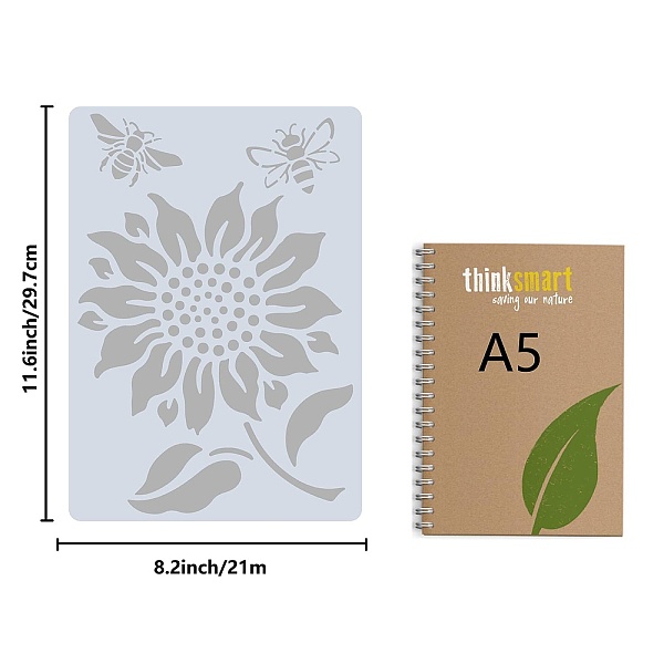 PandaHall 4Pcs 4 Styles Bees Theme PET Plastic Hollow Out Drawing Painting Stencils Templates Sets, Rectangle, Mixed Patterns, 297x210mm...
PandaHall 4Pcs 4 Styles Bees Theme PET Plastic Hollow Out Drawing Painting Stencils Templates Sets, Rectangle, Mixed Patterns, 297x210mm...
