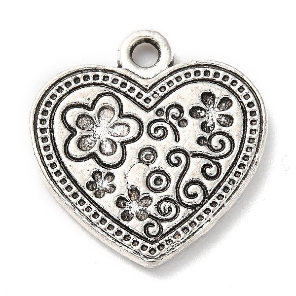 PandaHall Tibetan Style Alloy Pendants, Heart, Antique Silver, 18.5x17x1.5mm, Hole: 1.8mm, about 265pcs/500g Alloy Heart
PandaHall Tibetan Style Alloy Pendants, Heart, Antique Silver, 18.5x17x1.5mm, Hole: 1.8mm, about 265pcs/500g Alloy Heart