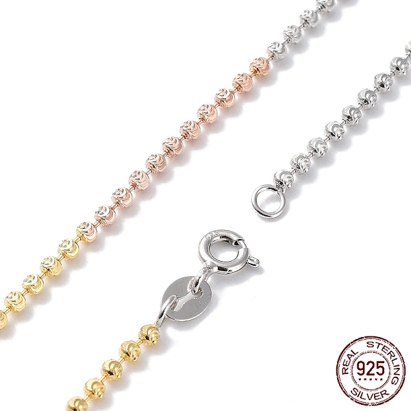 PandaHall Segmented Multi-color 925 Sterling Silver Ball Chain Necklace for Women, with 925 Stamp, Multi-color, 18 inch(45.6cm) Sterling...
PandaHall Segmented Multi-color 925 Sterling Silver Ball Chain Necklace for Women, with 925 Stamp, Multi-color, 18 inch(45.6cm) Sterling...