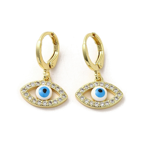 PandaHall Horse Eye Real 18K Gold Plated Brass Dangle Leverback Earrings, with Enamel and Cubic Zirconia, Light Sky Blue, 23.5~24x14.5mm...
PandaHall Horse Eye Real 18K Gold Plated Brass Dangle Leverback Earrings, with Enamel and Cubic Zirconia, Light Sky Blue, 23.5~24x14.5mm...