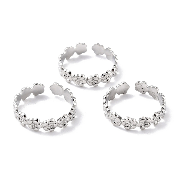 PandaHall 304 Stainless Steel Finger Rings, Cuff Rings, Long-Lasting Plated, Flower, Stainless Steel Color, US Size 8 1/2(18.5mm), 5mm 304...
PandaHall 304 Stainless Steel Finger Rings, Cuff Rings, Long-Lasting Plated, Flower, Stainless Steel Color, US Size 8 1/2(18.5mm), 5mm 304...