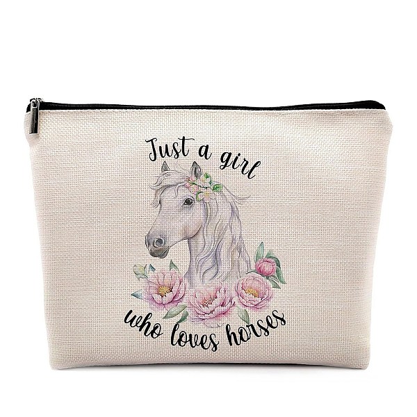 PandaHall Flax Makeup Storage Bag, Multi-functional Travel Toilet Bag, Clutch Bag with Zipper for Women, Horse, 18x25cm Cloth Horse
PandaHall Flax Makeup Storage Bag, Multi-functional Travel Toilet Bag, Clutch Bag with Zipper for Women, Horse, 18x25cm Cloth Horse