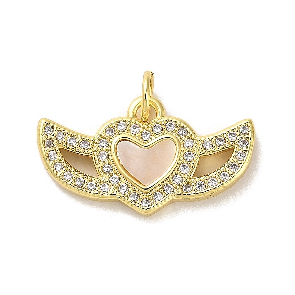 PandaHall Brass Micro Pave Clear Cubic Zirconia Pendants, with Shell, Real 18K Gold Plated, Heart, 12x21x3mm, Hole: 3.5mm Brass+Cubic...
PandaHall Brass Micro Pave Clear Cubic Zirconia Pendants, with Shell, Real 18K Gold Plated, Heart, 12x21x3mm, Hole: 3.5mm Brass+Cubic...