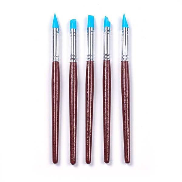 PandaHall Paint Brushes, with Soft Silicone Rubber Head & Wood Handle, Shaping Modeling Wipe Out Tools, For Sculpture Pottery, Coconut Brown...
PandaHall Paint Brushes, with Soft Silicone Rubber Head & Wood Handle, Shaping Modeling Wipe Out Tools, For Sculpture Pottery, Coconut Brown...