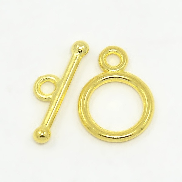 PandaHall Tibetan Style Alloy Toggle Clasps, Cadmium Free & Nickel Free & Lead Free, Ring, Golden, 14x10mm, Hole: 2mm Alloy Ring
PandaHall Tibetan Style Alloy Toggle Clasps, Cadmium Free & Nickel Free & Lead Free, Ring, Golden, 14x10mm, Hole: 2mm Alloy Ring