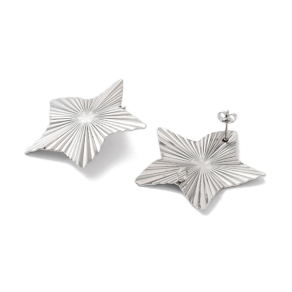 PandaHall 304 Stainless Steel Stud Earring Findings, Star, 41.5x41.5mm, Hole: 3mm, Pin: 10x0.5mm 304 Stainless Steel Star
PandaHall 304 Stainless Steel Stud Earring Findings, Star, 41.5x41.5mm, Hole: 3mm, Pin: 10x0.5mm 304 Stainless Steel Star