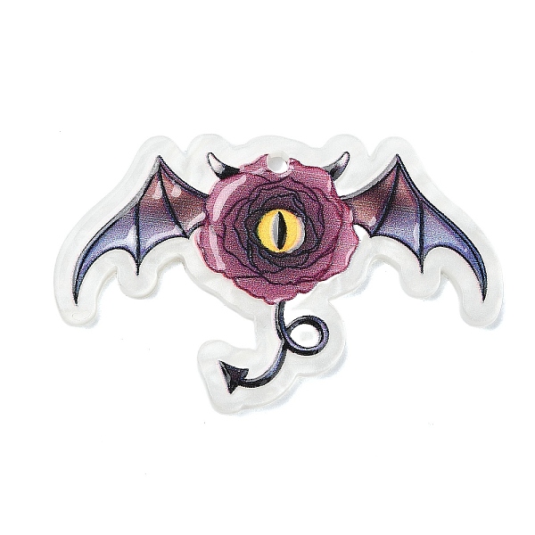 PandaHall Halloween Style Printed Acrylic Pendants, Bat, 28x44.5x2.5mm, Hole: 2mm Acrylic Bat Purple
PandaHall Halloween Style Printed Acrylic Pendants, Bat, 28x44.5x2.5mm, Hole: 2mm Acrylic Bat Purple