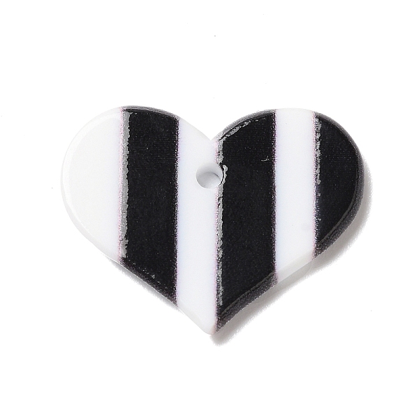 PandaHall Acrylic Pendants, Heart with Stripe, Black, 18x23x2.5mm, Hole: 1.6mm Acrylic Heart Black
PandaHall Acrylic Pendants, Heart with Stripe, Black, 18x23x2.5mm, Hole: 1.6mm Acrylic Heart Black