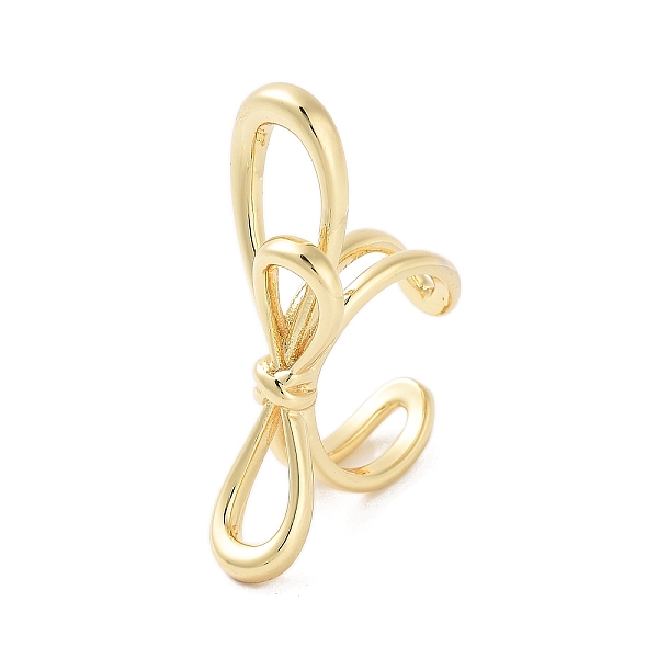 PandaHall Rack Plating Brass Open Cuff Rings, Cadmium Free & Lead Free, Long-Lasting Plated, Bowknot, Real 18K Gold Plated, US Size 6 1/4...
PandaHall Rack Plating Brass Open Cuff Rings, Cadmium Free & Lead Free, Long-Lasting Plated, Bowknot, Real 18K Gold Plated, US Size 6 1/4...
