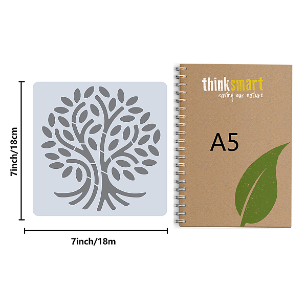 PandaHall GORGECRAFT 7 x 7" Leaves Drawing Template Tree of Life Stencil Tree Root Stencils Reusable Tree Branches Natural Plants Drawing...
PandaHall GORGECRAFT 7 x 7" Leaves Drawing Template Tree of Life Stencil Tree Root Stencils Reusable Tree Branches Natural Plants Drawing...