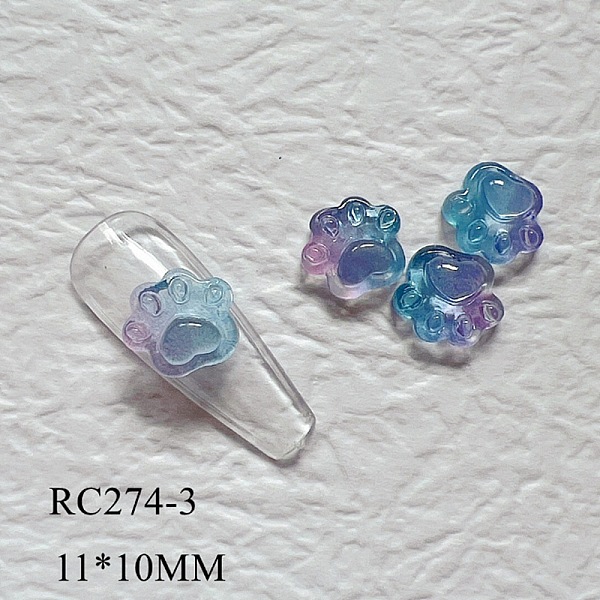 PandaHall Transparent Resin Cabochons, Cat Paw Print Shape, Sky Blue, 11x10x4.2mm Resin Others
PandaHall Transparent Resin Cabochons, Cat Paw Print Shape, Sky Blue, 11x10x4.2mm Resin Others