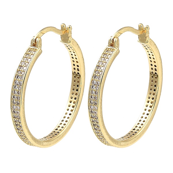 PandaHall Rack Plating Brass Micro Pave Clear Cubic Zirconia Hoop Earrings, Ring, Real 16K Gold Plated, 30.5x29.5x3mm Cubic Zirconia Ring...
PandaHall Rack Plating Brass Micro Pave Clear Cubic Zirconia Hoop Earrings, Ring, Real 16K Gold Plated, 30.5x29.5x3mm Cubic Zirconia Ring...