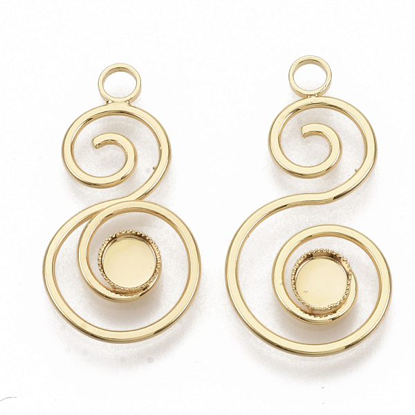 PandaHall Brass Pendant Cabochons Settings, Nickel Free, Real 18K Gold Plated, Number 8, Tray: 5mm, 29.5x15x2.5mm, Hole: 2.5mm Brass Number
PandaHall Brass Pendant Cabochons Settings, Nickel Free, Real 18K Gold Plated, Number 8, Tray: 5mm, 29.5x15x2.5mm, Hole: 2.5mm Brass Number