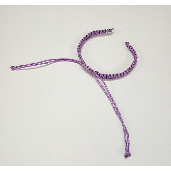 PandaHall Braided Nylon Cord for DIY Bracelet Making, Medium Purple, 145~155x5x2mm, Hole: 2~4mm Nylon Purple
PandaHall Braided Nylon Cord for DIY Bracelet Making, Medium Purple, 145~155x5x2mm, Hole: 2~4mm Nylon Purple