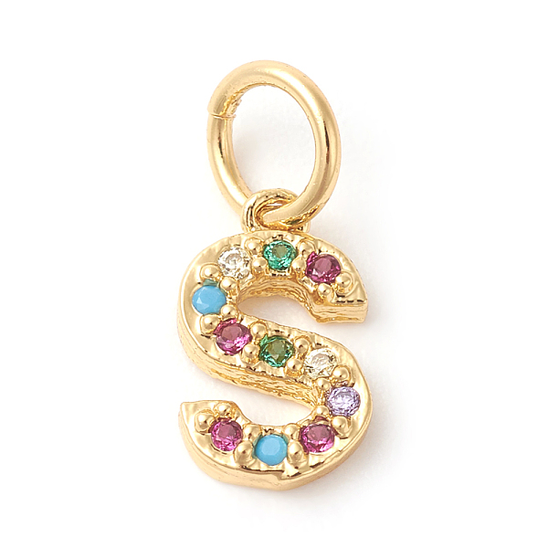 PandaHall Brass Micro Pave Colorful Cubic Zirconia Charms, Golden, Letter.S, 9x5.5x2mm, Hole: 3mm Brass+Cubic Zirconia Letter S
PandaHall Brass Micro Pave Colorful Cubic Zirconia Charms, Golden, Letter.S, 9x5.5x2mm, Hole: 3mm Brass+Cubic Zirconia Letter S