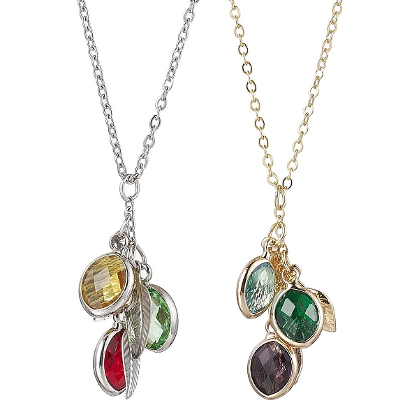 PandaHall Stainless Steel and Glass Pendant Necklaces, Birthstone Necklaces, Mixed Color, 20.51 inch(52.1cm) Glass Oval Multicolor
PandaHall Stainless Steel and Glass Pendant Necklaces, Birthstone Necklaces, Mixed Color, 20.51 inch(52.1cm) Glass Oval Multicolor