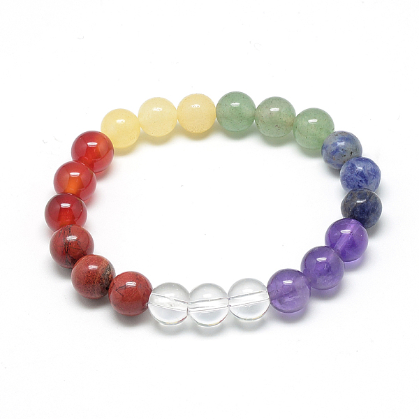 PandaHall Natural Gemstone Stretch Bracelets, Round, Mixed Color, 1-3/4 inch~1-7/8 inch(45~48) Mixed Stone Multicolor
PandaHall Natural Gemstone Stretch Bracelets, Round, Mixed Color, 1-3/4 inch~1-7/8 inch(45~48) Mixed Stone Multicolor