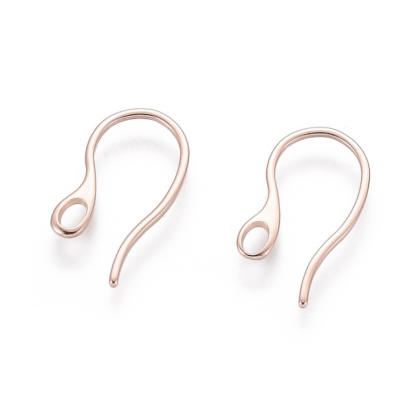 PandaHall 304 Stainless Steel Earring Hooks, with Horizontal Loop, Rose Gold, 22x11.5x1mm, Hole: 3x2mm, 21 Gauge, Pin: 0.7~1mm 304 Stainless...
PandaHall 304 Stainless Steel Earring Hooks, with Horizontal Loop, Rose Gold, 22x11.5x1mm, Hole: 3x2mm, 21 Gauge, Pin: 0.7~1mm 304 Stainless...