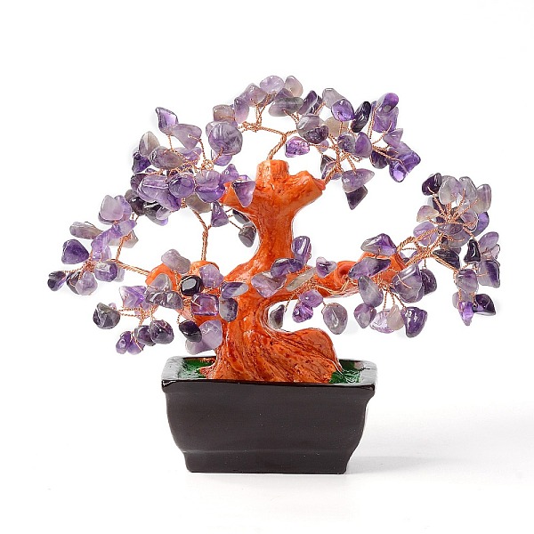 PandaHall Natural Amethyst Chips Money Tree Bonsai Display Decorations, for Home Office Decor Good Luck, 140x85x170mm Amethyst Tree
PandaHall Natural Amethyst Chips Money Tree Bonsai Display Decorations, for Home Office Decor Good Luck, 140x85x170mm Amethyst Tree
