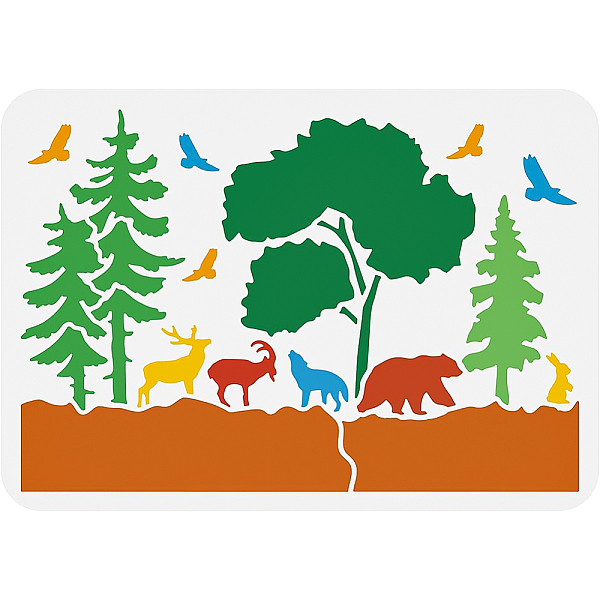 PandaHall BENECREAT Hollow Forest Animal Drawing Template, 11.7x8.3 inch Reusable Plastic Craft Stencils for DIY, Engraving, Scrapbooking...
PandaHall BENECREAT Hollow Forest Animal Drawing Template, 11.7x8.3 inch Reusable Plastic Craft Stencils for DIY, Engraving, Scrapbooking...