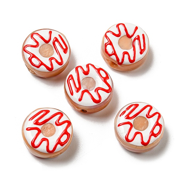 PandaHall Handmade Lampwork Enamel Beads Strands, Donut, Red, 15.5x7~8.5mm, Hole: 1.5mm, about 25pcs/strand Lampwork Donut Red
PandaHall Handmade Lampwork Enamel Beads Strands, Donut, Red, 15.5x7~8.5mm, Hole: 1.5mm, about 25pcs/strand Lampwork Donut Red