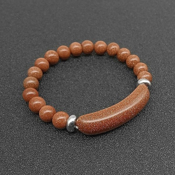 PandaHall Synthetic Goldstone Bead Stretch Bracelets for Women Men, Perimeter:7-7/8 inch(20cm) Goldstone
PandaHall Synthetic Goldstone Bead Stretch Bracelets for Women Men, Perimeter:7-7/8 inch(20cm) Goldstone