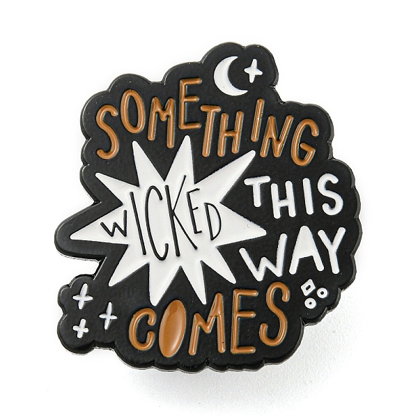 PandaHall Word Something Wicked This Way Comes Enamel Pins, Black Alloy Badge for Backpack Clothes, Star, 29x26x1.8mm Alloy+Enamel Star..., Brown
PandaHall Word Something Wicked This Way Comes Enamel Pins, Black Alloy Badge for Backpack Clothes, Star, 29x26x1.8mm Alloy+Enamel Star..., Brown