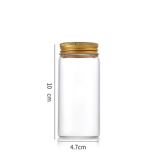 PandaHall Column Glass Screw Top Bead Storage Tubes, Clear Glass Bottles with Aluminum Lips, Golden, 4.7x10cm, Capacity: 130ml(4.40fl. oz)...
PandaHall Column Glass Screw Top Bead Storage Tubes, Clear Glass Bottles with Aluminum Lips, Golden, 4.7x10cm, Capacity: 130ml(4.40fl. oz)...