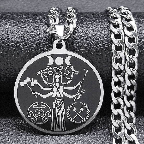 PandaHall 304 Stainless Steel Enamel Pendant Necklace, Moon Goddess, Stainless Steel Color, 23.39 inch(59.4cm) 304 Stainless Steel Goddess
PandaHall 304 Stainless Steel Enamel Pendant Necklace, Moon Goddess, Stainless Steel Color, 23.39 inch(59.4cm) 304 Stainless Steel Goddess