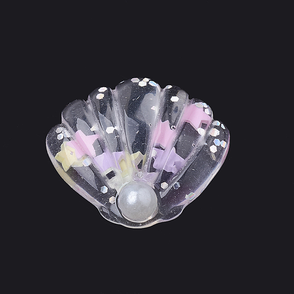 PandaHall Resin Cabochons, with Paillette, Shell, Clear, 25x28~29x7mm Resin Shell Shape Clear
PandaHall Resin Cabochons, with Paillette, Shell, Clear, 25x28~29x7mm Resin Shell Shape Clear