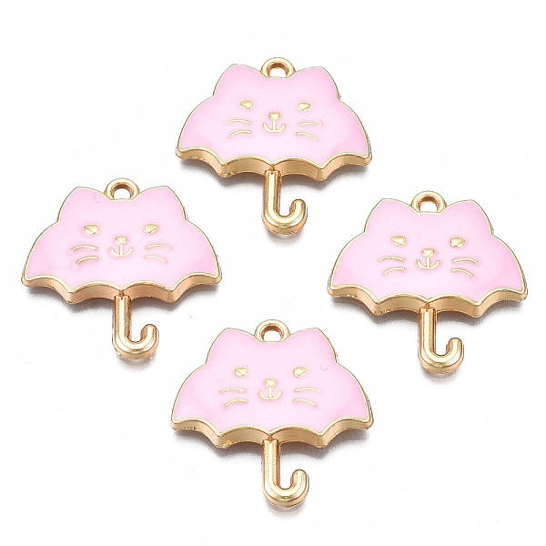 PandaHall Rack Plating Alloy Enamel Pendants, Cadmium Free & Nickel Free & Lead Free, Umbrella, Pink, 24x23x3mm, Hole: 1.5mm Alloy+Enamel...
PandaHall Rack Plating Alloy Enamel Pendants, Cadmium Free & Nickel Free & Lead Free, Umbrella, Pink, 24x23x3mm, Hole: 1.5mm Alloy+Enamel...