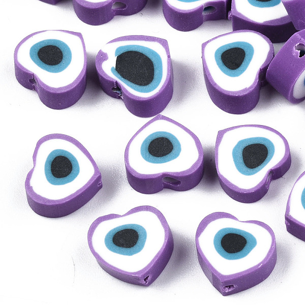 PandaHall Handmade Polymer Clay Beads, Heart, Dark Violet, 8.5x9.5x4.5mm, Hole: 1.4mm Polymer Clay Heart
PandaHall Handmade Polymer Clay Beads, Heart, Dark Violet, 8.5x9.5x4.5mm, Hole: 1.4mm Polymer Clay Heart
