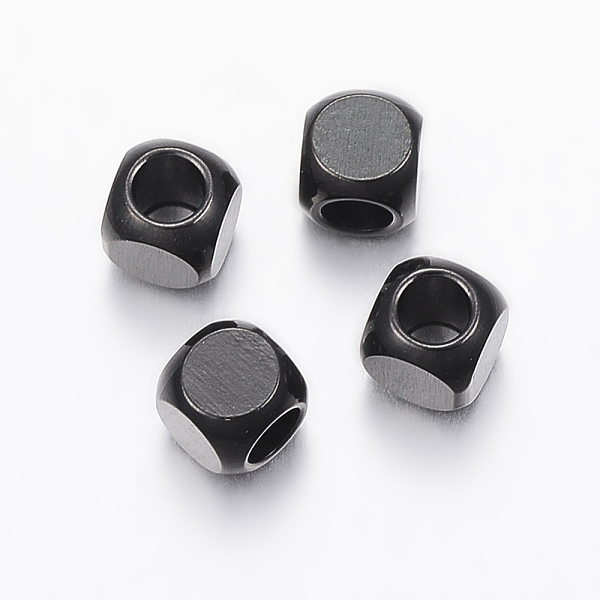 PandaHall 304 Stainless Steel Beads, Cube, Electrophoresis Black, 4x4x4mm, Hole: 2.5mm 304 Stainless Steel Cube
PandaHall 304 Stainless Steel Beads, Cube, Electrophoresis Black, 4x4x4mm, Hole: 2.5mm 304 Stainless Steel Cube