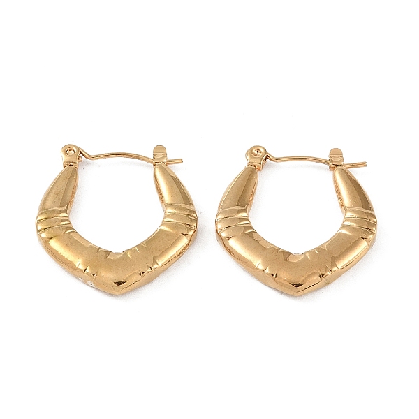 PandaHall 304 Stainless Steel Hoop Earrings, Jewely for Women, Golden, Rhombus, 21x3mm 304 Stainless Steel Rhombus
PandaHall 304 Stainless Steel Hoop Earrings, Jewely for Women, Golden, Rhombus, 21x3mm 304 Stainless Steel Rhombus