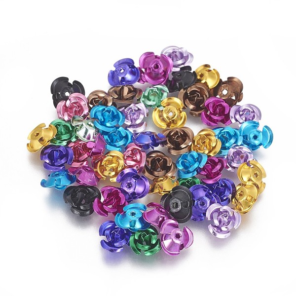 PandaHall Aluminum Beads, 3-Petal Flower, Mixed Color, 8.5~9x4.5mm, Hole: 1mm, about 950pcs/bag Aluminum Flower Multicolor
PandaHall Aluminum Beads, 3-Petal Flower, Mixed Color, 8.5~9x4.5mm, Hole: 1mm, about 950pcs/bag Aluminum Flower Multicolor