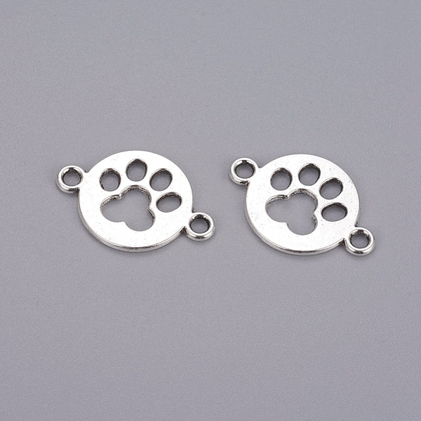 PandaHall Tibetan Style Flat Round with Dog Paw Print Alloy Links connectors, Cadmium Free & Lead Free, Antique Silver, 17x24.5x1.5mm, Hole...
PandaHall Tibetan Style Flat Round with Dog Paw Print Alloy Links connectors, Cadmium Free & Lead Free, Antique Silver, 17x24.5x1.5mm, Hole...