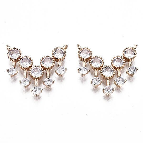PandaHall Brass Micro Pave Clear Cubic Zirconia Pendants Links, Long-Lasting Plated, Cadmium Free & Lead Free, Light Gold, 19.5x21.5x3mm...
PandaHall Brass Micro Pave Clear Cubic Zirconia Pendants Links, Long-Lasting Plated, Cadmium Free & Lead Free, Light Gold, 19.5x21.5x3mm...