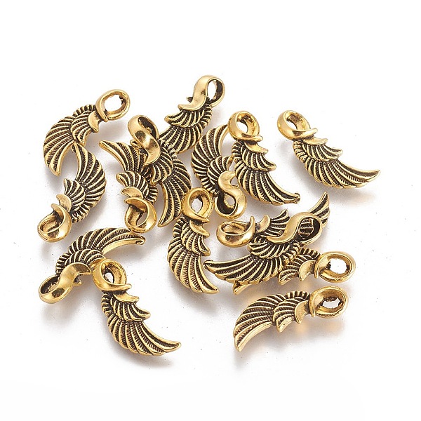 PandaHall Alloy Pendants, Lead Free &Nickel Free and Cadmium Free, Wing, Antique Golden, 23.5x8.5x2.5mm Alloy Wing
PandaHall Alloy Pendants, Lead Free &Nickel Free and Cadmium Free, Wing, Antique Golden, 23.5x8.5x2.5mm Alloy Wing