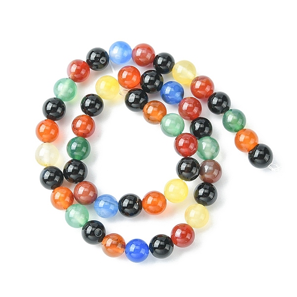 PandaHall Natural Agate Beads Strands, Dyed & Heated, Round, Colorful, 8~8.5mm, Hole: 1mm, about 48pcs/strand, 15.10''(38.35cm) Multi-Color...
PandaHall Natural Agate Beads Strands, Dyed & Heated, Round, Colorful, 8~8.5mm, Hole: 1mm, about 48pcs/strand, 15.10''(38.35cm) Multi-Color...