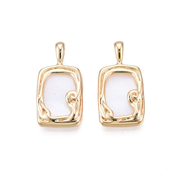 PandaHall Opaque Resin Pendants, with Real 18K Gold Plated Brass Findings, Cadmium Free & Nickel Free & Lead Free, Rectangle, Creamy White...
PandaHall Opaque Resin Pendants, with Real 18K Gold Plated Brass Findings, Cadmium Free & Nickel Free & Lead Free, Rectangle, Creamy White...