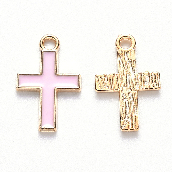 PandaHall Alloy Enamel Pendants, Cross, Light Gold, Pearl Pink, 16x10x1mm, Hole: 1.6mm Alloy+Enamel Cross Pink
PandaHall Alloy Enamel Pendants, Cross, Light Gold, Pearl Pink, 16x10x1mm, Hole: 1.6mm Alloy+Enamel Cross Pink